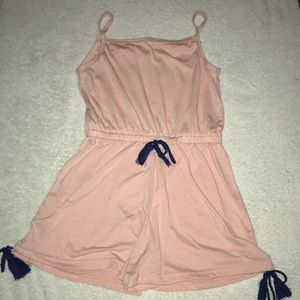 Girls peach romper
